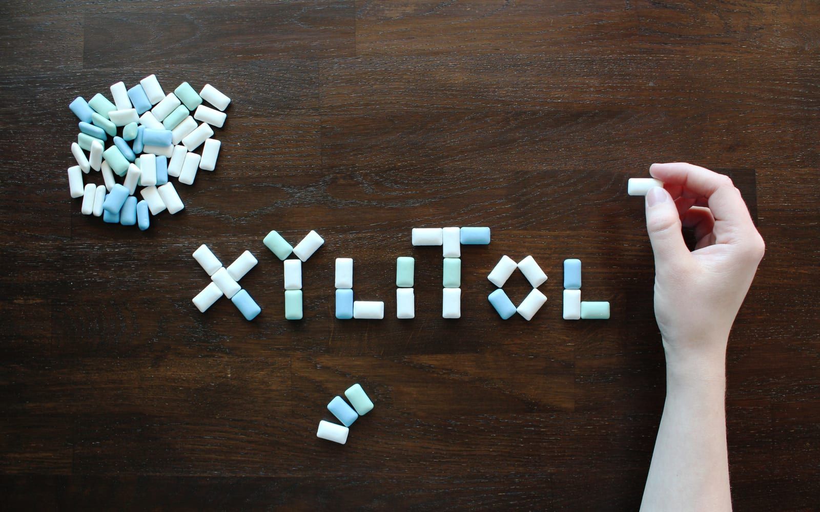 Xylitol Spelled Out In Gum