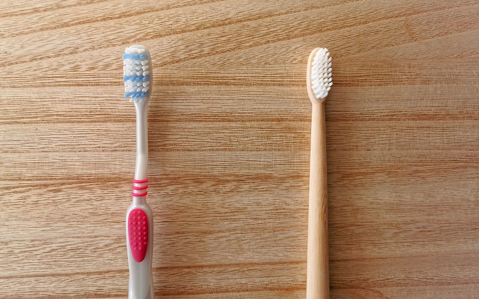 Bamboo and Plastic Toothbrush